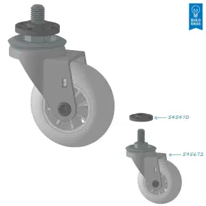 Roue à Pivot 2"
