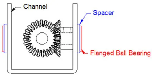 1/4" 16 tooth Bevel Gears