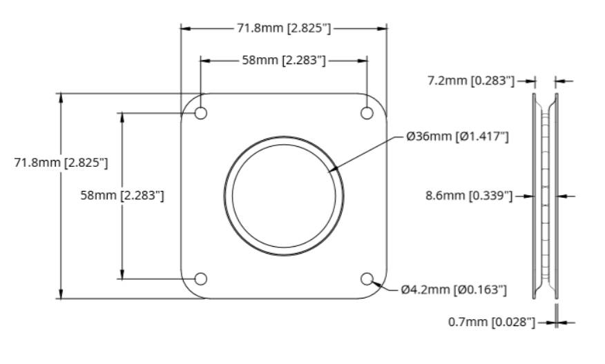 3x3 inches Ball Bearing Turntable - Click to Enlarge