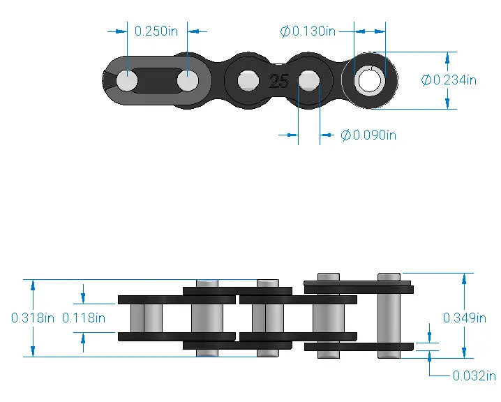 0.25" Pitch 5