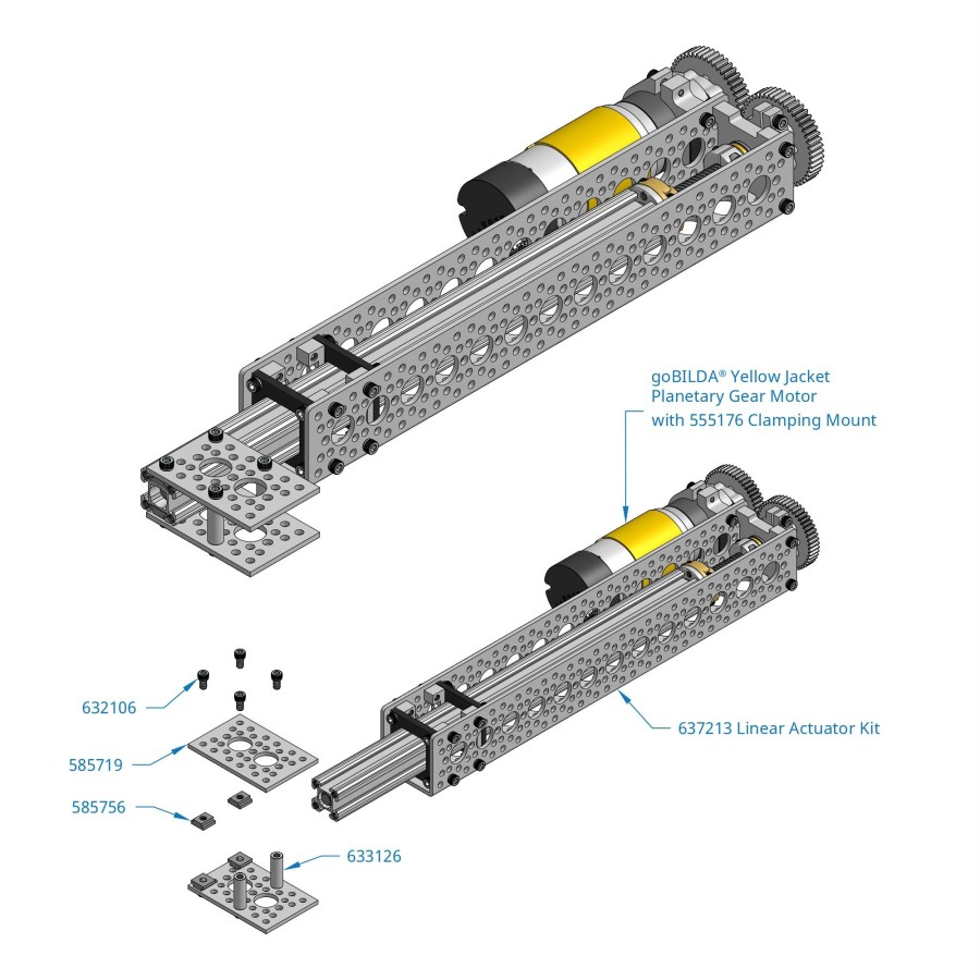 7.4-Inch Linear Actuator Kit