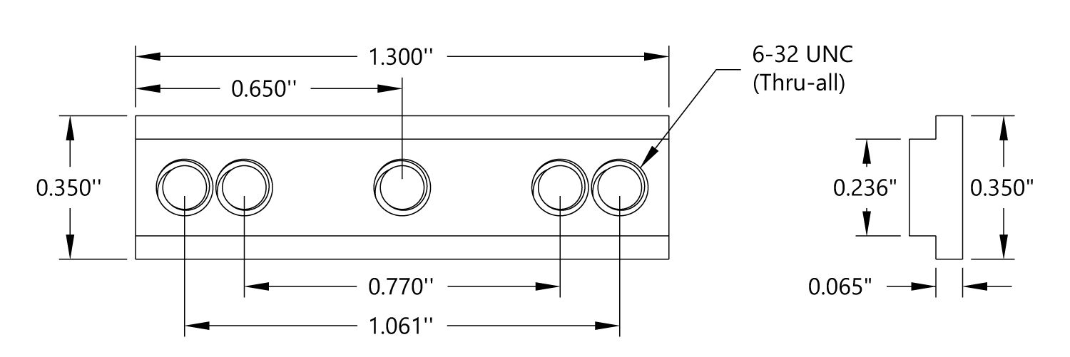 X-Rail Screw Plate (2x) - Click to Enlarge