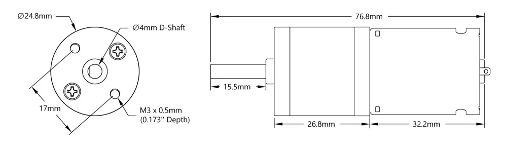 Motorreductor Econ de 34 RPM - Haga Clic para Ampliar