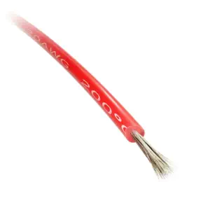 Fil de gaine en silicone de qualité supérieure rouge 20AWG (3 m)