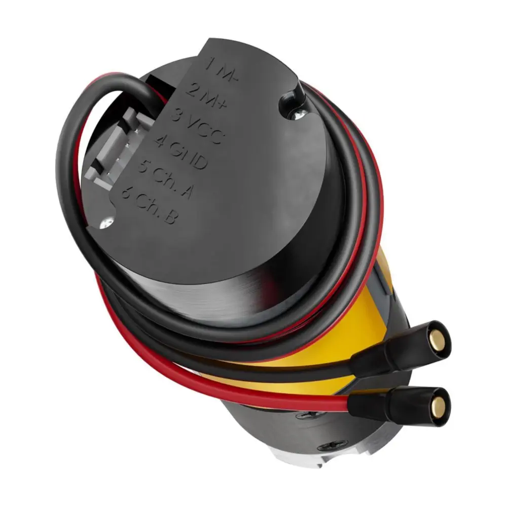 Moteur à engrenages planétaires à enveloppe jaune série 5203 (codeur 3,7: 1, 1620 tr / min, 3,3-5 V)