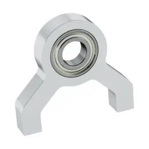 goBILDA Bloc à semelle à 1 côté et 2 montants (alésage de 8 mm)