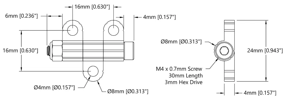 ServoCity Plastic Hinge (2x)