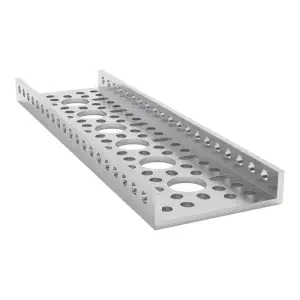goBILDA Série 1121 Profilé en U à côté bas (6-Trous, Longueur 168mm)