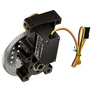 ServoCity Boîtier de réduction pour servo Shark-3 (24 tr/min, 1416 Oz-in de couple, Rotation continue)