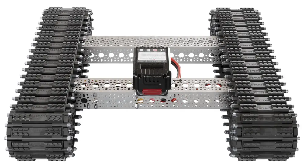Bravo RC Tank Track Chassis Front View