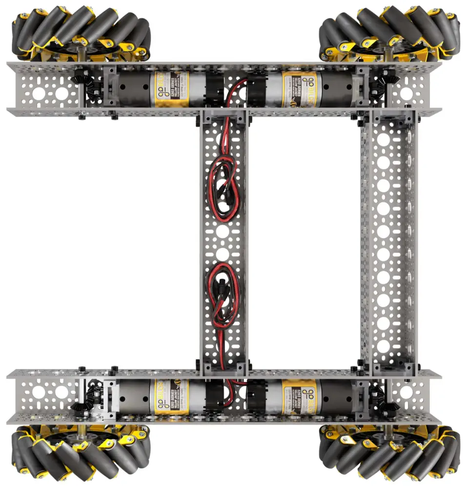 Top View of Strafer® Chassis Kit (140mm Mecanum Wheels)