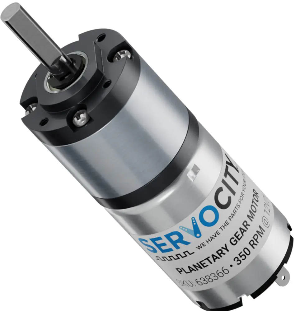 350 RPM Premium Planetary Gear Motor by ServoCity