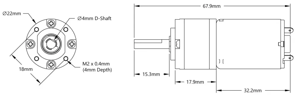 ServoCity 416 rpm Premium Planetary Versnellingsbak Motor