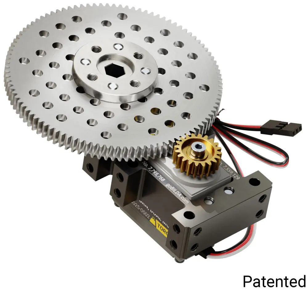 Caja de Reducción para Servo ServoCity Stingray-5 0.85 Seg/60°, 1750 Oz-in de Torque, Rotación de 360°