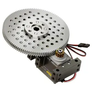 ServoCity Boîtier de réduction pour Servo Stingray-9 (6.7 rpm, 3150 Oz-in de couple, Rotation continue)