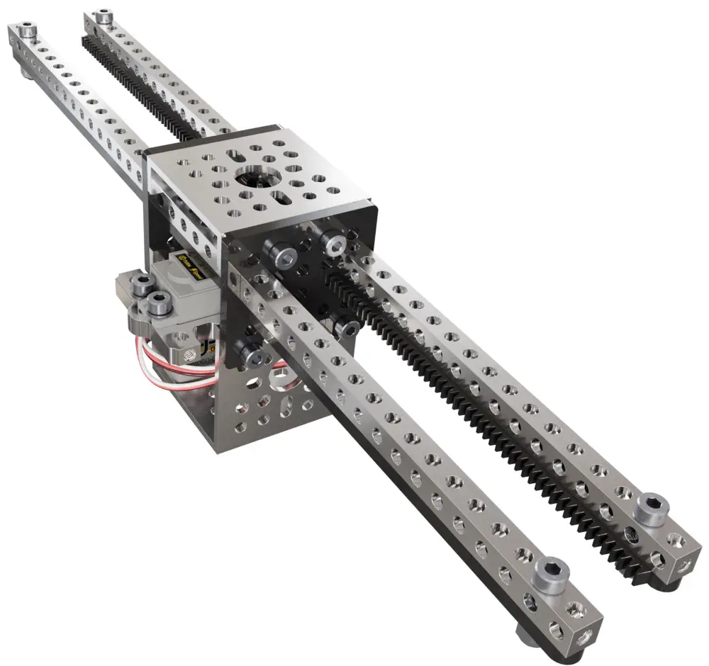 Servo-Gedreven Tandheugelset 24lb Stuwkracht 5.7 in/sec Dubbele Tandheugel