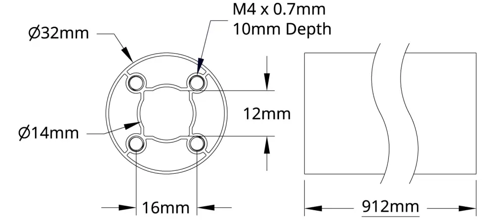 ServoCity 4103 Series goTUBE (912mm Length)