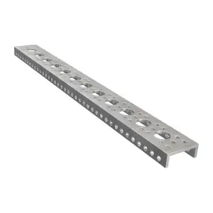 ServoCity Série 1143 Mini U-Channel à Faible Côté (12 Trous, Longueur 312mm)