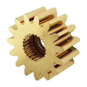 ServoCity Série 2305, Engrenage de Servo en Laiton, MOD 0.8 (Spline à 24 Dents, 15 Dents)