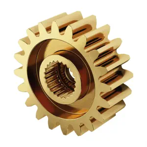ServoCity Série 2305, Engrenage de Servo en Laiton, MOD 0.8 (Spline à 24 Dents, 20 Dents)