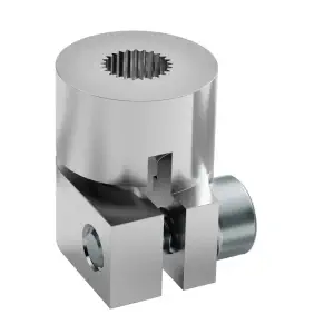 ServoCity Série 4001 Accouplement de Servo à Pince pour Arbre (Denture à 25 Dents vers Alésage REX™ de 8mm)