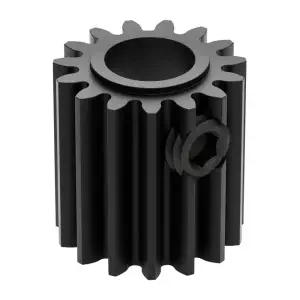 ServoCity Série 2303, Pignon MOD 0.8 (Alésage Rond 1/4", 15 Dents)