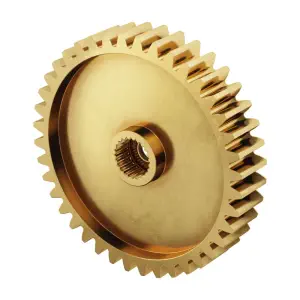 ServoCity Série 2305, Engrenage de Servo en Laiton, MOD 0.8 (Spline à 24 Dents, 40 Dents)