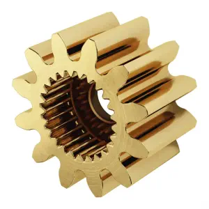 ServoCity Série 2305, Engrenage de Servo en Laiton, MOD 0.8 (Spline à 25 Dents, 12 Dents)