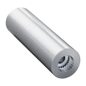 ServoCity Arbre de Servo Rond 10mm (Crémaillère 24 Dents, Longueur 36mm)