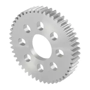 Engranaje de Montaje en Hub de Aluminio, MOD 0.8, Serie 2302 de ServoCity (14mm Bore, 48 Tooth)