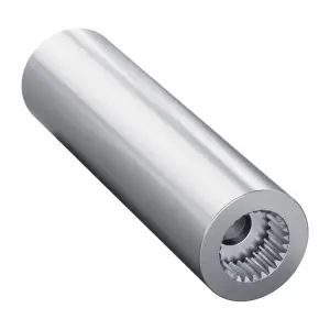 ServoCity Arbre de Servo Rond 3/8" (Crémaillère à 25 Dents, Longueur 36mm)