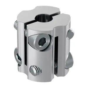 ServoCity Hyper Coupler Série 4007 (1/4" Alésage Rond à 6mm Alésage D)