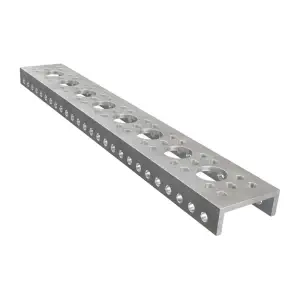 ServoCity Série 1143 Mini U-Channel à Faible Côté (8 Trous, Longueur 216mm)