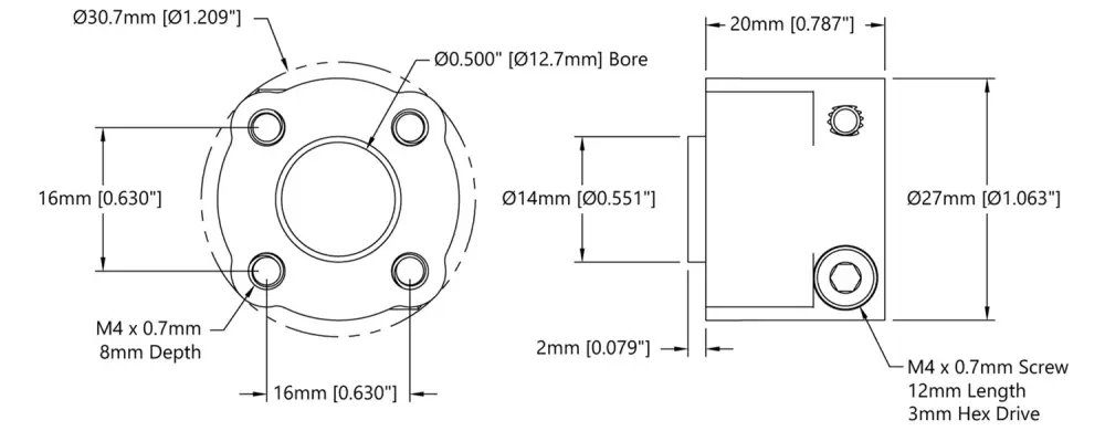 ServoCity 1310 Series Hyper Hub (1/2