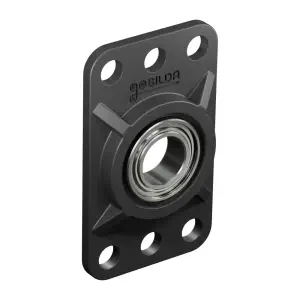 ServoCity 8mm Bore Flat Pillow Block (16mm x 32mm Mounting Pattern) - 2 Pack