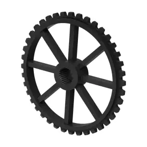 ServoCity Pignon de Servo en Nylon à 40 Dents, Pas de 0.1227", avec Spline à 25 Dents