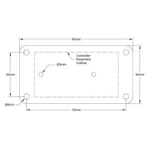 Support de Contrôleur de Moteur pour Basic Micro RoboClaw 1x60A