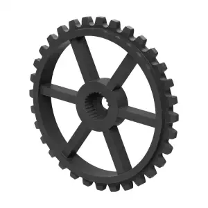 ServoCity Pignon de Servo en Nylon à 32 Dents, Pas de 0.1227", avec Spline à 24 Dents