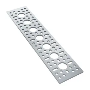 ServoCity Série 1123, Plaque à Motif (1 x 7 Trous, 43 x 192mm)
