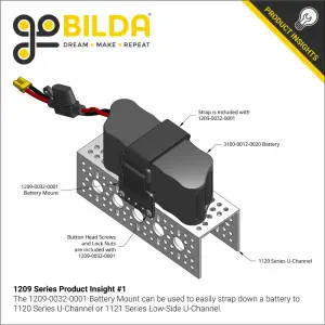 Support de Batterie ServoCity (32-1)
