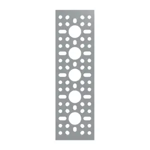 ServoCity Série 1123 Plaque à Motifs (1 x 5 Trous, 43 x 144mm)