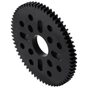 ServoCity Engrenage à Montage sur Moyeu de 64 Dents (MOD 0.8, Acétal de 4mm d'épaisseur)