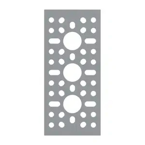 ServoCity Plaque de motif Série 1123 (1 x 3 Trou, 43 x 96mm)