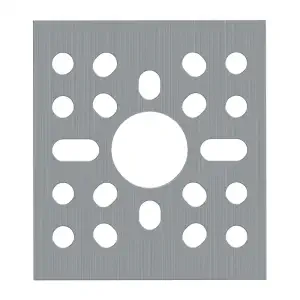 ServoCity Série 1123 Plaque à Motif (1 x 1 Trou, 43 x 48mm)