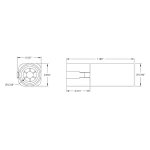 ServoCity Fiche Banane Mâle XT150 (Noir)