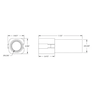 ServoCity Prise Banane XT150 Femelle (Bleue)