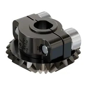ServoCity Engrenage conique à serrage (6mm D-Bore, 24 dents, MOD 1)