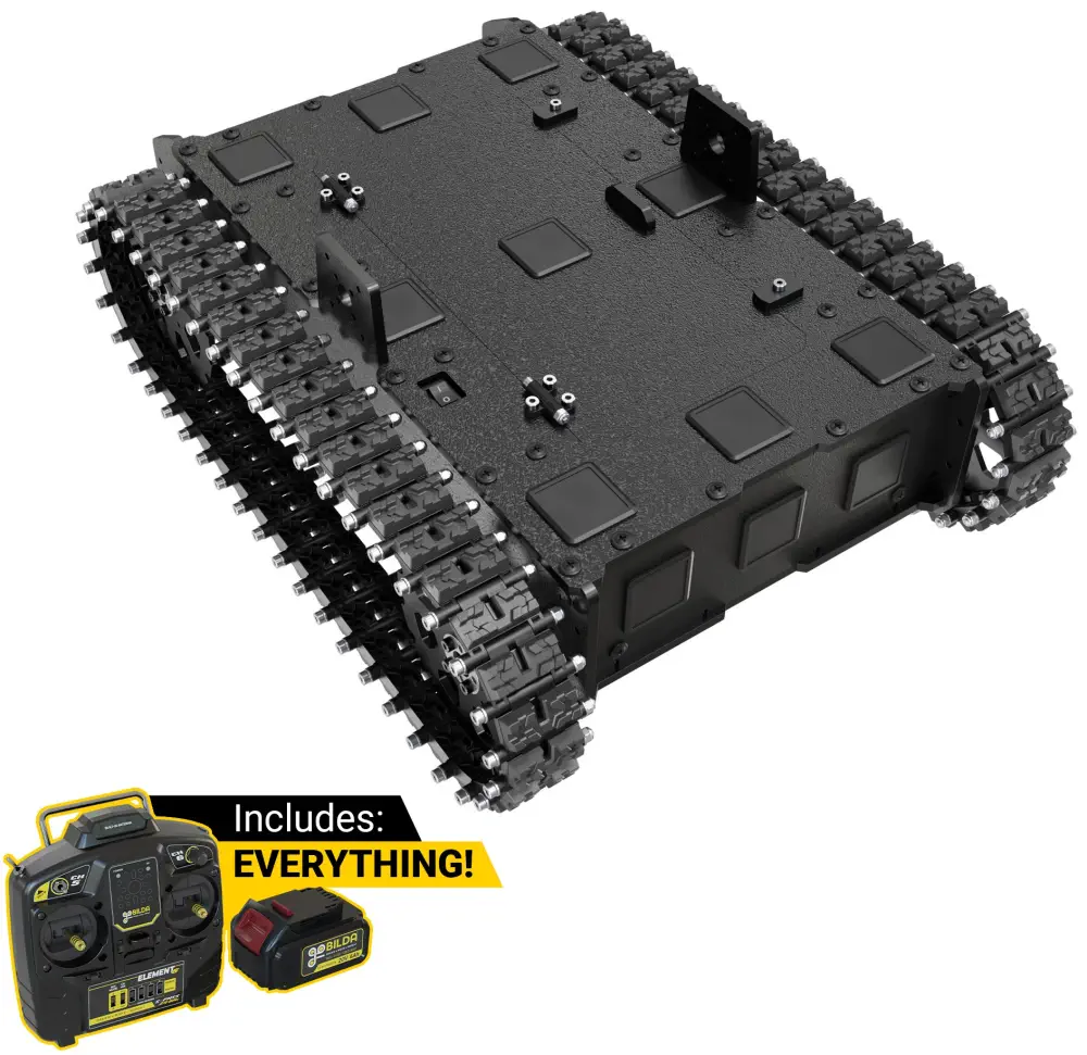 Overlander-T All-Terrain Robot Platform on White Background