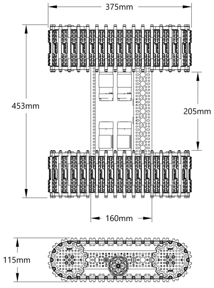 Outlaw Chassis Kit Schematic - Dimensions