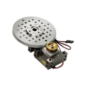 ServoCity Stingray 5 Boite de Vitesses Servo (0,83 Sec/60°, 12 RPM, 1750oz-in Couple, 360° Rotation) - Mode Feedback